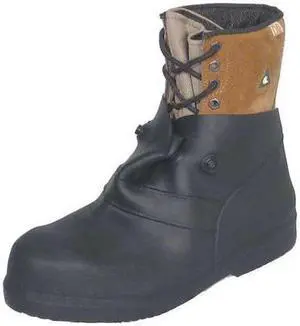 TREDS OVERBOOTS 13853 Overshoes, Plain Toe, 6 in Height, Snap Tab Closure,