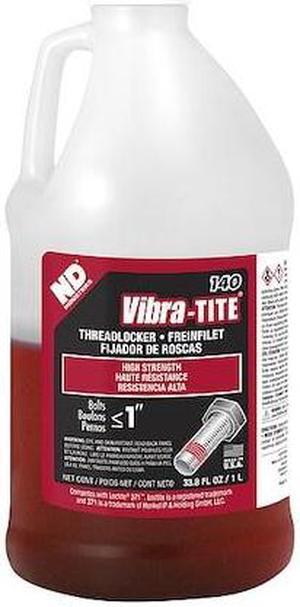 VIBRA-TITE 14000 Threadlocker, VIBRA-TITE 140, Red, High Strength, Liquid, 1L