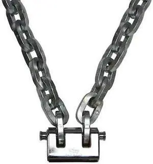 US CARGO CONTROL SC3805-LK-PW 3/8" x 5' Pewag Security Chain Kit w/Viro Lock