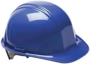 CONDOR 52LD02 Front Brim Hard Hat, Type 1, Class E, Ratchet (4-Point), Blue