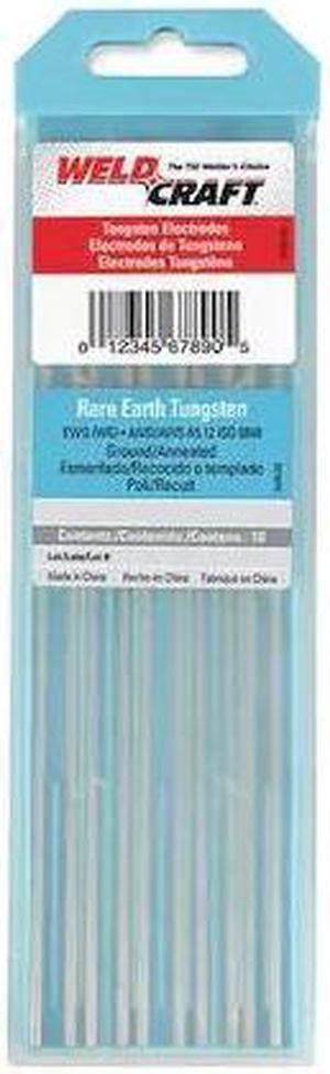 MILLER ELECTRIC WG332X7 7" Tungsten Electrode 3/32" Dia., Pk10