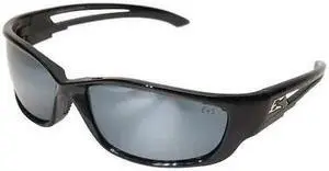 EDGE EYEWEAR SK-XL117 Kazbek XL, Safety Glasses Anti-Scratch, Gray Mirror Lens,