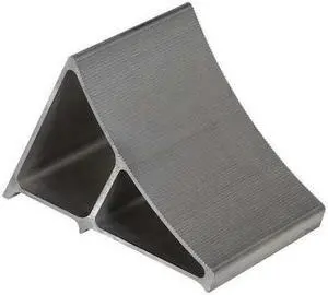 ZORO SELECT 5A347 Wheel Chock,7 In W,Silver