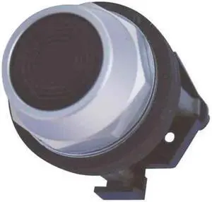 Pushbutton, Flush, Black, 2NO-2NC