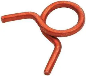 ZORO SELECT HC-11ST R Hose Clamp,Dia 0.687x0.112,Red,PK100