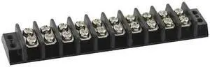 ZORO SELECT 6ZEG0 Terminal Strip,15A,10 Pole,300VAC