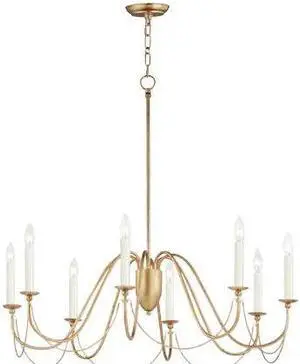 MAXIM LIGHTING 12168GL Plumette 8-Light Chandelier