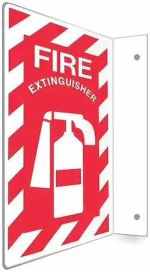 CONDOR 480X51 High Visibility Safety Sign, 24 in Height, 12 in Width, PETG,