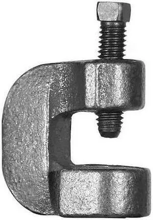 ANVIL 0500303029 Beam Clamp, 5/8", Malleable Iron, Zinc Plated