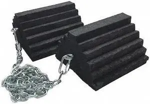 CHECKERS CH4121-12-CH5 Wheel Chock,8" W x 12" D x 5" H,PR