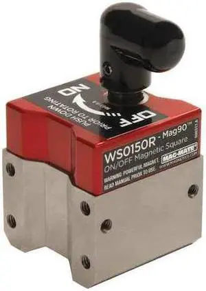 MAG-MATE WS0150R Magnetic Weld Square,1-1/2x1-1/8in,150lb