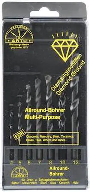 ARTU 01511 Multipurpose Metric Drill Bit Set,7 pcs.