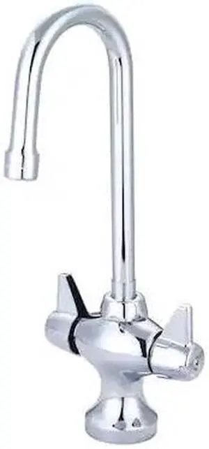CENTRAL BRASS 0287-A17 Two Handle Bar/Pantry Faucet, Standard, Polished Chrome,