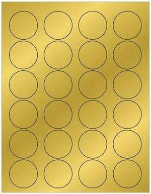 TAPE LOGIC LL216GD Tape Logic® Foil Circle Laser Labels, 1 5/8", Gold, 2400/Case