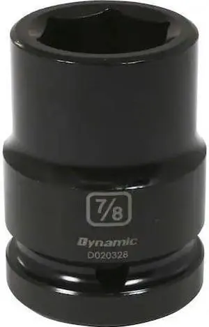 DYNAMIC D020328 3/4" Drive Standard Socket, Black Phosphate, Tools 3/4" Drive 6