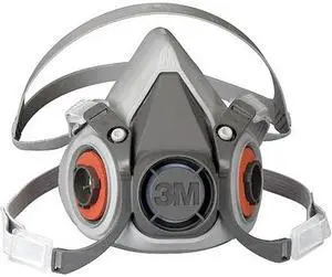 3M Half Facepiece Reusable Respirator 6200, Gases, Vapors, Dust, Paint, Cleaning, Grinding, Sawing, Sanding, Welding, Medium