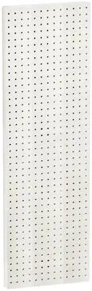 AZAR DISPLAYS 771344-WHT 13.5" x 44" Pegboard Panel - One sided, PK2