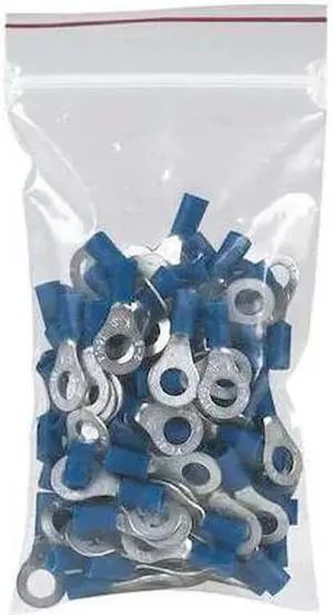 MINIGRIP MG3810 Reclosable Poly Bag, 6" L, 4" W, 6 mil Thick