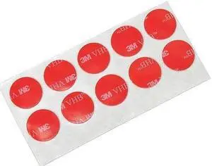 3M 4910 Foam Tape, Transparent, Disc, PK100