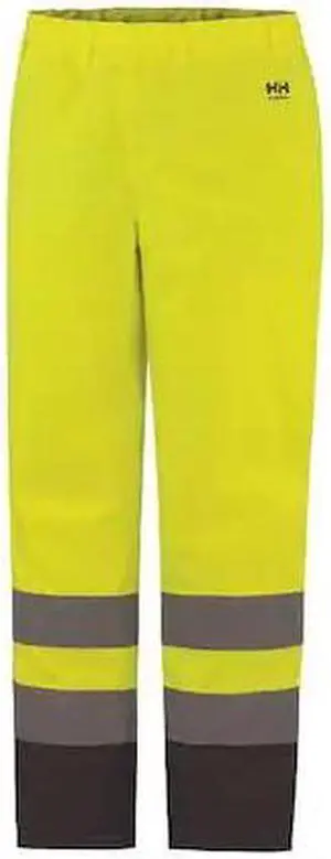 HELLY HANSEN 70445_369-L Men's Alta Winter Pant, L, Black/Yellow, 100%