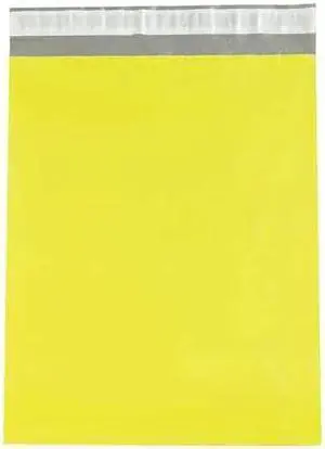 PARTNERS BRAND CPM1419Y Poly Mailers, 14 1/2" x 19", Yellow, PK100