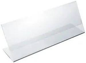 AZAR DISPLAYS 112702-10PK 6"W x 2"H Angled Sign Holder, PK10 AZAR DISPLAYS 112702-10PK 6"W x 2"H Angled Sign Holder, PK10