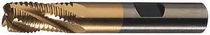 CLEVELAND C32219 4-Flute PM+ HSS-E Square CC Single Course Roughing End Mill