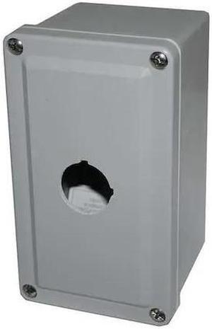 EATON E34N51 Pushbutton Enclosure,30mm,1 Hole,Plastic