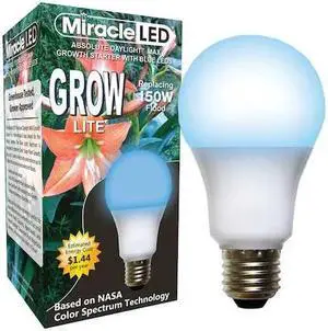 MIRACLE LED 602124 LightBulb,BlueSpcHydrpLEDUltrStart,12W