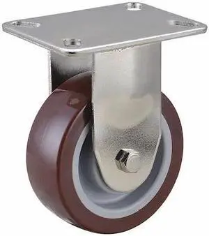 ZORO SELECT 33H938 Rgd NSF-Listed Plate Cstr,Polyurethane,4 in,375 lb.