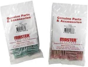 MASTER APPLIANCE 10671 Blue Stud .250 Female, 14 to 16 AWG,PK50