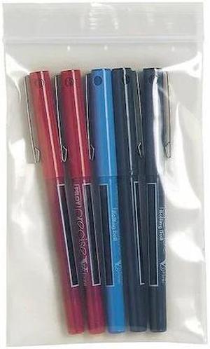 ZORO SELECT 5ZW33 Reclosable Poly Bag, Zip Seal, 6 in L, 4 in W, 2 mil Thick,