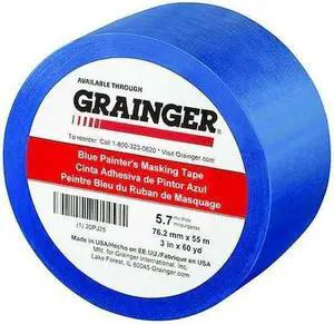 ZORO SELECT 20PJ25 Painter's Tape, 3 in W x 60 yd L, 5.7 mil Thick