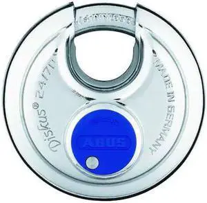 ABUS 24IB/70 KA Padlock, Keyed Alike, Partially Hidden Shackle, Disc Stainless