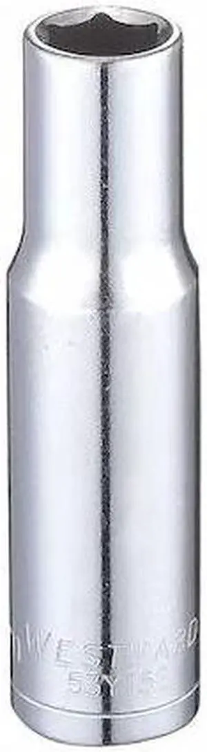 WESTWARD 53YT52 3/8" Drive, Metric Socket, 9mm Socket Sz, 6 Pts