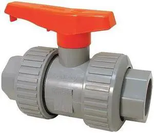CHEMTROL U51TB-V 1/2 1/2" Socket x FNPT CPVC Ball Valve Inline True Union