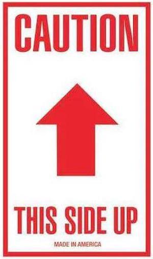 TAPE LOGIC SCL515 Tape Logic® Labels, "Caution - This Side Up", Arrow, 3" x 5",