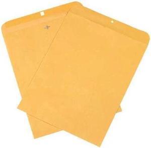 PARTNERS BRAND EN1009 Clasp Envelopes, 12" x 15 1/2", Kraft, 500/Case