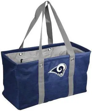 LOGO BRANDS 629-765-CR1 LA Rams Crosshatch Picnic Caddy