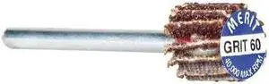 MERIT 08834137470 Flap Wheel, 3/8 Dia, 3/8 W, Shk 1/8, 60