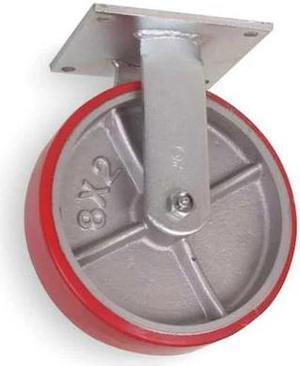 ZORO SELECT 1NVN3 Rigd Plate Caster,Poly,6 in.,1200 lb.,Rd