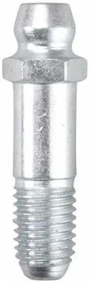 WESTWARD 52NZ77 Grease Fitting,Straight,Stl,1-1/8"L,PK10