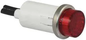 ZORO SELECT 20C845 Raised Indicator Light,Red,24V