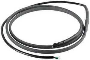 ZORO SELECT 13R097 Electric Heating Cable, 240VAC, 12 ft Length, Waterproof,
