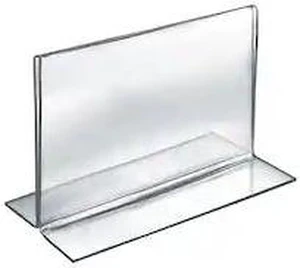 AZAR DISPLAYS 152721 7"W x 5.5"H Double-Foot Two Sided Sign Holder, PK10 AZAR DISPLAYS 152721 7"W x 5.5"H Double-Foot Two Sided Sign Holder, PK10