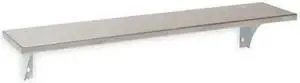ZORO SELECT 1ECN6 Utility Shelf,Satin,4-1/2x24x5In