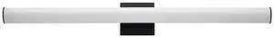 MAXIM 52104BK Rail 1-Light " Wide Black Vanity Light