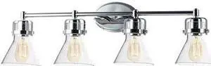 MAXIM LIGHTING 26114CDPC Seafarer 4-Light 33" Wide Polished Chrome Vanity Light MAXIM LIGHTING 26114CDPC Seafarer 4-Light 33" Wide Polished Chrome Vanity Light