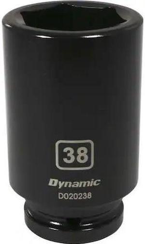 DYNAMIC D020238 3/4" Drive Deep Socket, Black Phosphate, Tools 3/4" Drive 6