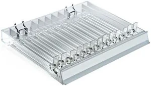 AZAR DISPLAYS 225513 13-Compartment Pusher Tray for Counter, Pegboard or AZAR DISPLAYS 225513 13-Compartment Pusher Tray for Counter, Pegboard or